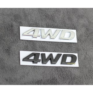 Tem chữ 4WD trang trí xe
