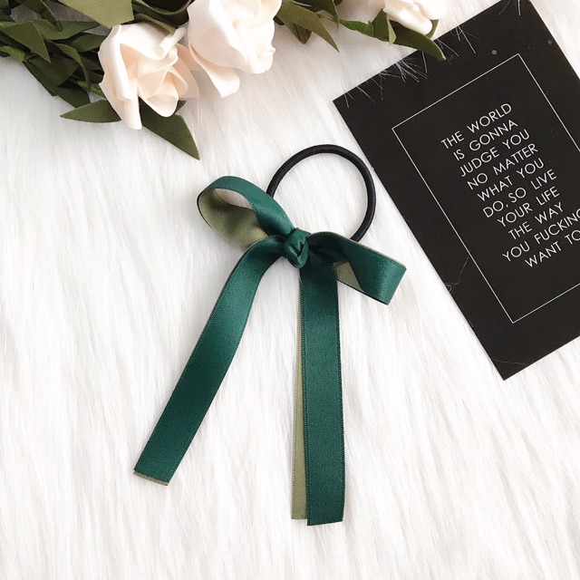 Buộc tóc nơ caro loại đẹp
