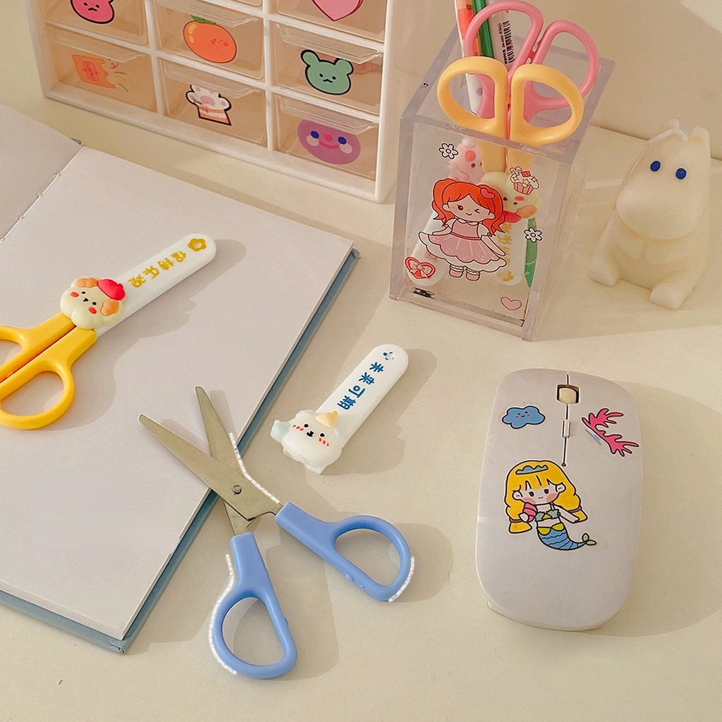 Kéo Cắt Giấy Thủ Công mini Dễ Thương Cho Bé