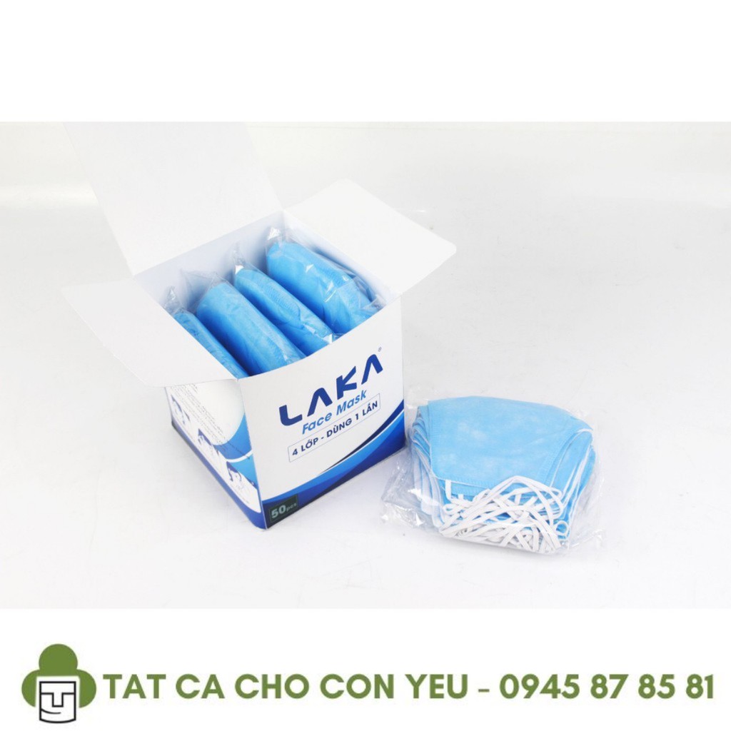 [Hàng Tốt] Khẩu trang 4 lớp LAKA [loại tốt] TCCCYQ12