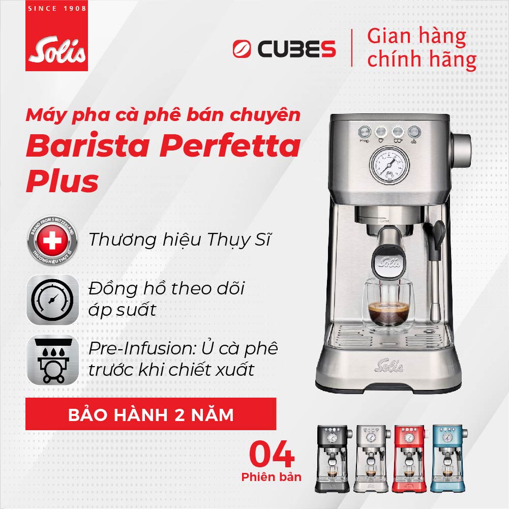 Máy pha cà phê Solis Barista Perfetta Plus - Nhập khẩu chính hãng từ thương hiệu Solis - Thụy Sĩ