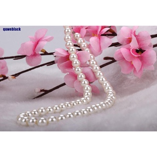 Vòng cổ Chuỗi Hạt Ngọc Trai Đen Trắng 8mm