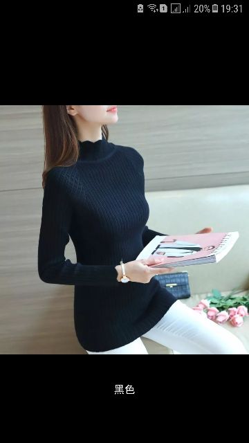 (ORDER) Áo khoác len cổ cao sọc to(có hình thật) | BigBuy360 - bigbuy360.vn