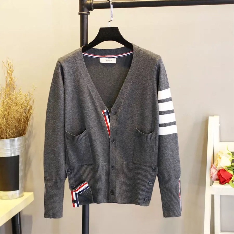 Áo cadigan len mỏng Unisex Thom Browne TB0300