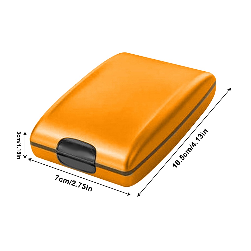 Smart Wallet Blocking Credit Card Holder Case Aluminum Waterproof Deposit Withdrawal Notecase