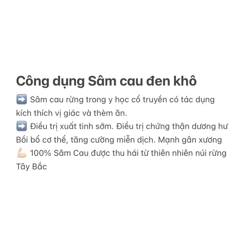 Sâm Cau Đen Khô  1kg hàng chuẩn loại 1 Dược liệu Tây Bắc