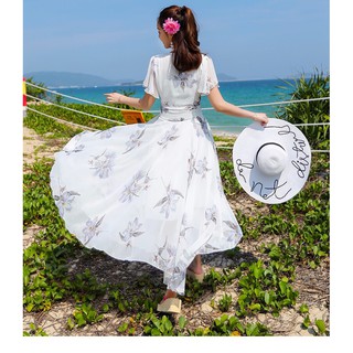 ĐẦM MAXI HOA DÁNG DÀI CAO CẤP HÀNG NHẬP