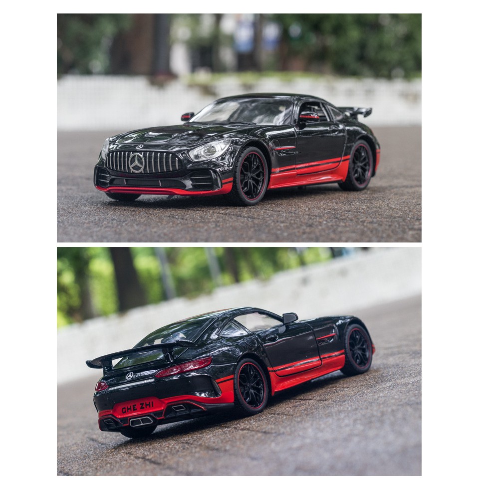 Xe mô hình Mercedes AMG GTR tỉ lệ 1:24 hãng Chezhi chất liệu hợp kim, phong cách thể thao - có hộp đựng