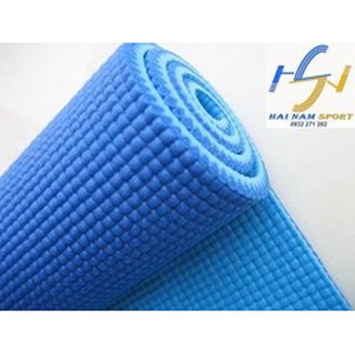 Thảm tập Yoga hoa văn màu xanh dương kèm túi đựng