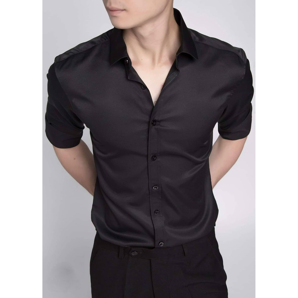 Áo Sơ Mi Cao Cấp Lụa Xịn Bao Đẹp J09