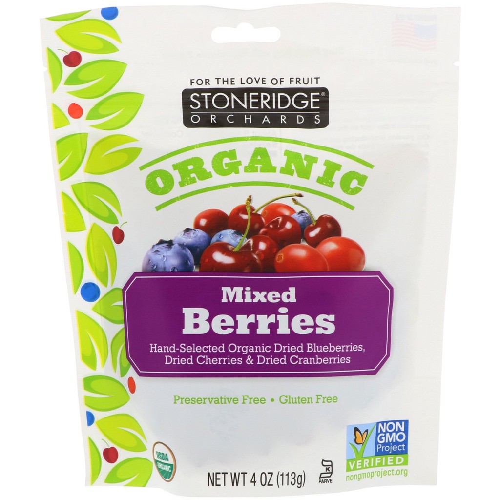 Quả sấy hỗn hợp hữu cơ Stoneridge Orchards 113g