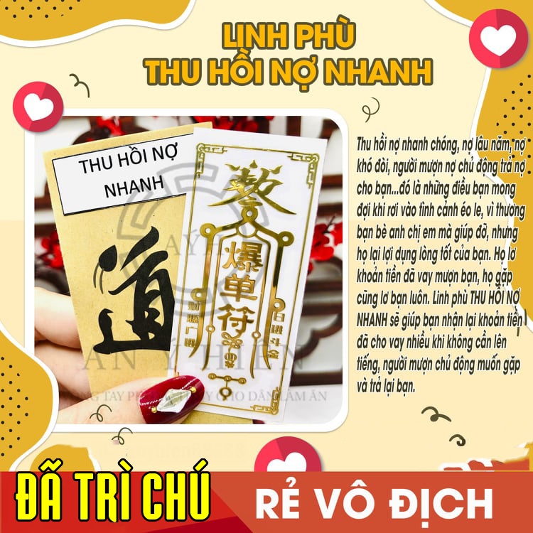 miếng dán điện thoại, miếng dán linh phù THU H.ỒI N,Ợ NHANH, miếng dán điện thoại phong thuỷ ý nghĩa
