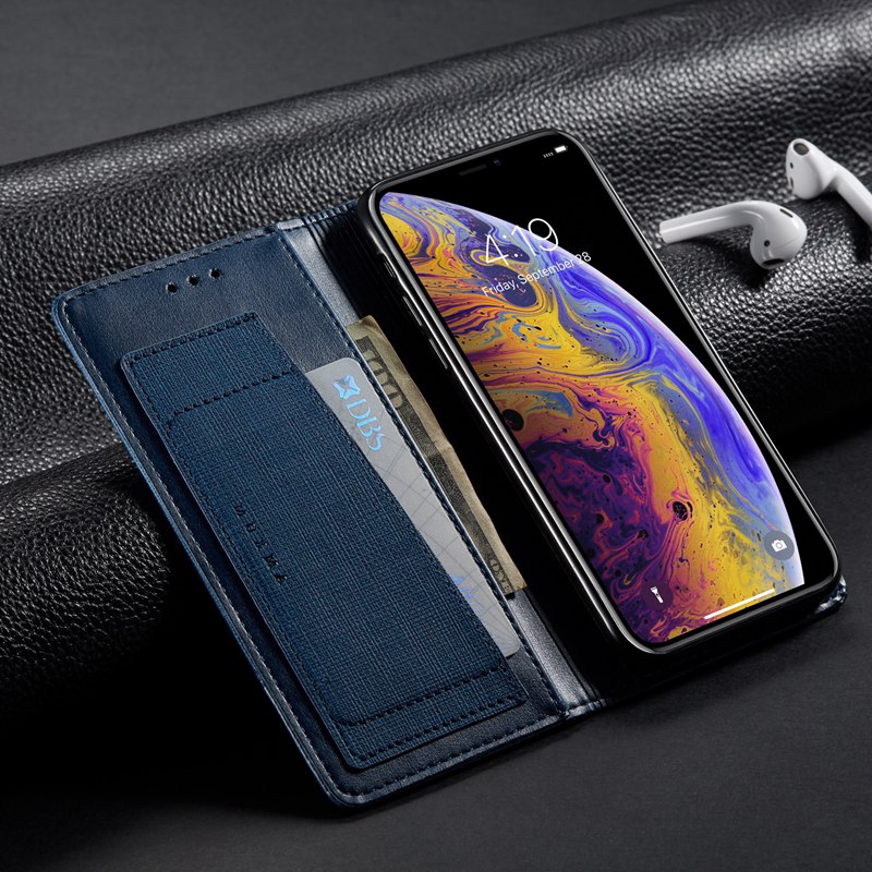 Bao da điện thoại PU kiểu ví nắp lật thời trang cho Xiaomi Redmi Note 5 6 7 K20 Pro