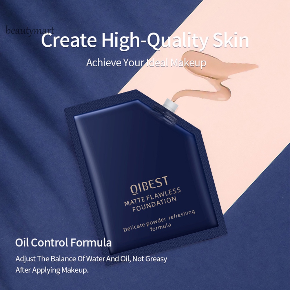 [Hàng mới về] Kem nền dạng lỏng QIBEST lâu trôi hỗ trợ dưỡng ẩm hiệu quả