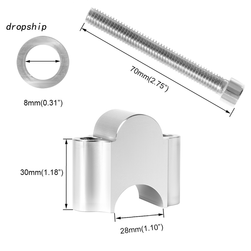 Kẹp Nâng Tay Lái Bằng Hợp Kim Nhôm Dễ Lắp Đặt Cho Xe Mô Tô Atv | BigBuy360 - bigbuy360.vn