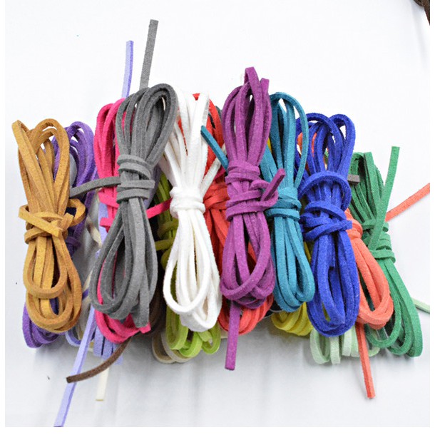 Cuộn Dây Da Lộn 2.6Mmx1.5Mm 5Yards Dùng Làm Đồ Trang Sức