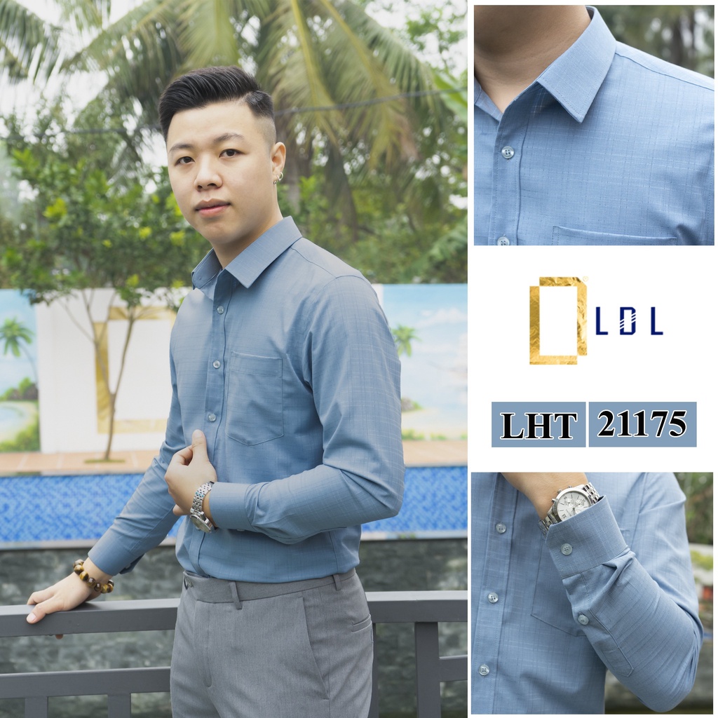 Áo Bamboo Dài Tay Công Sở Sọc LHT Kiêu Dáng Lịch Sự, Tinh Tế, Thoáng Mát, Mêm Mịn