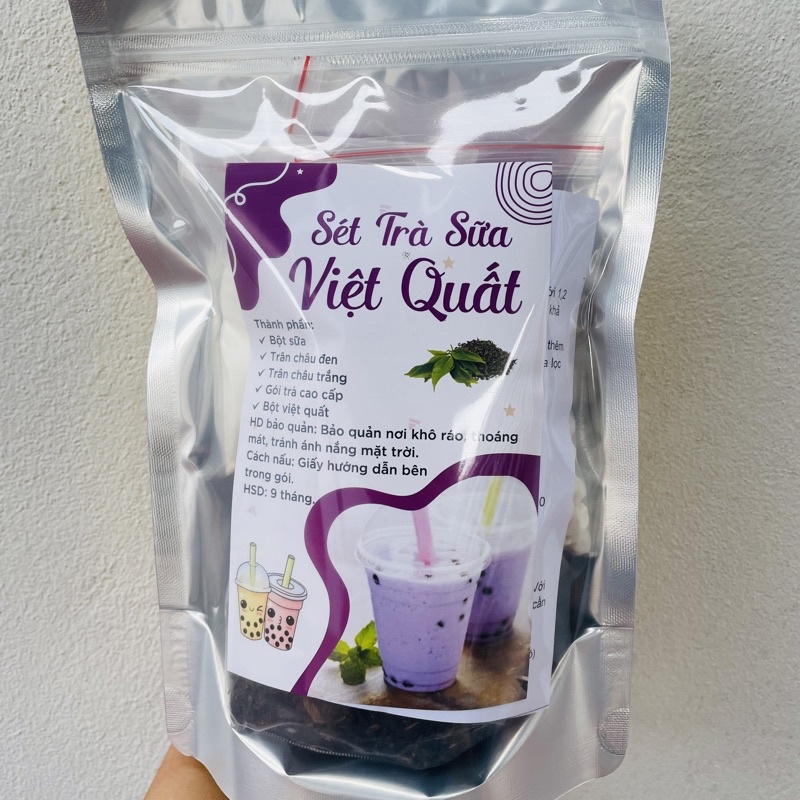 Sét Trà Sữa Việt Quất 25 Ly