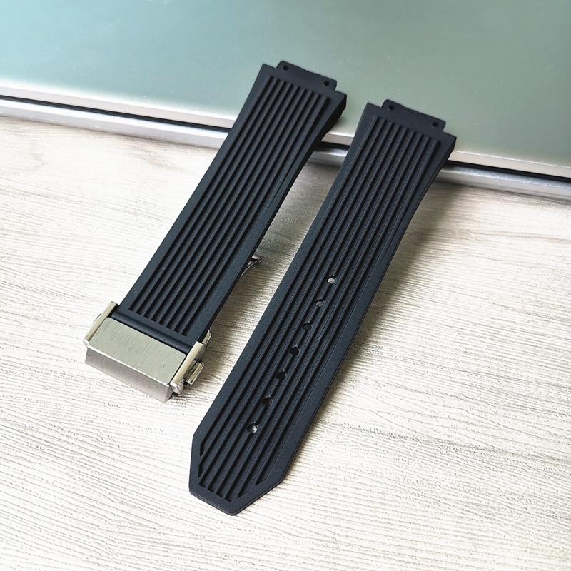 Dây Đeo Đồng Hồ Bằng Cao Su Silicon 26*17mm Thay Thế Cho Hublot big bang Fusion series