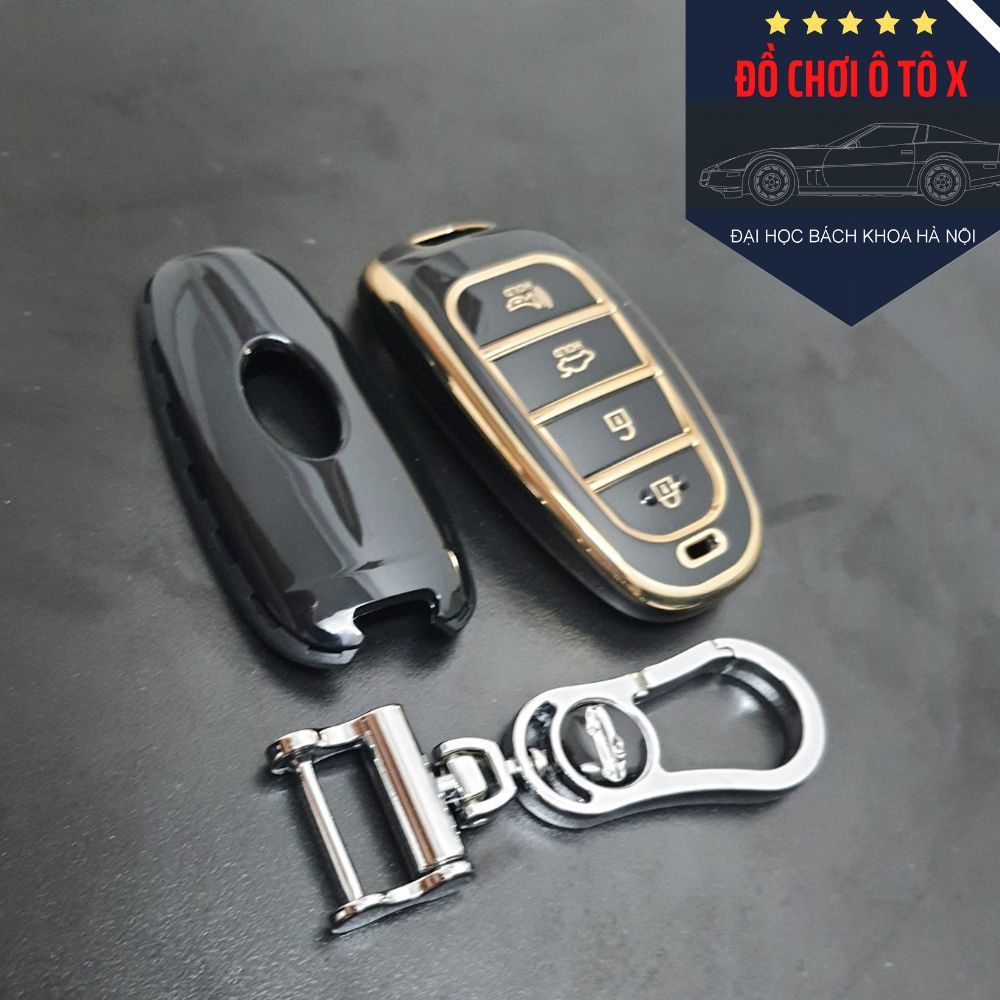 Ốp chìa khóa Santafe 2022, 2021, Tucson 2022 Hàng cao cấp