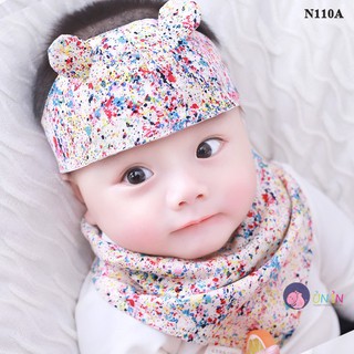 Set Nón che thóp cho bé và Yếm - N110