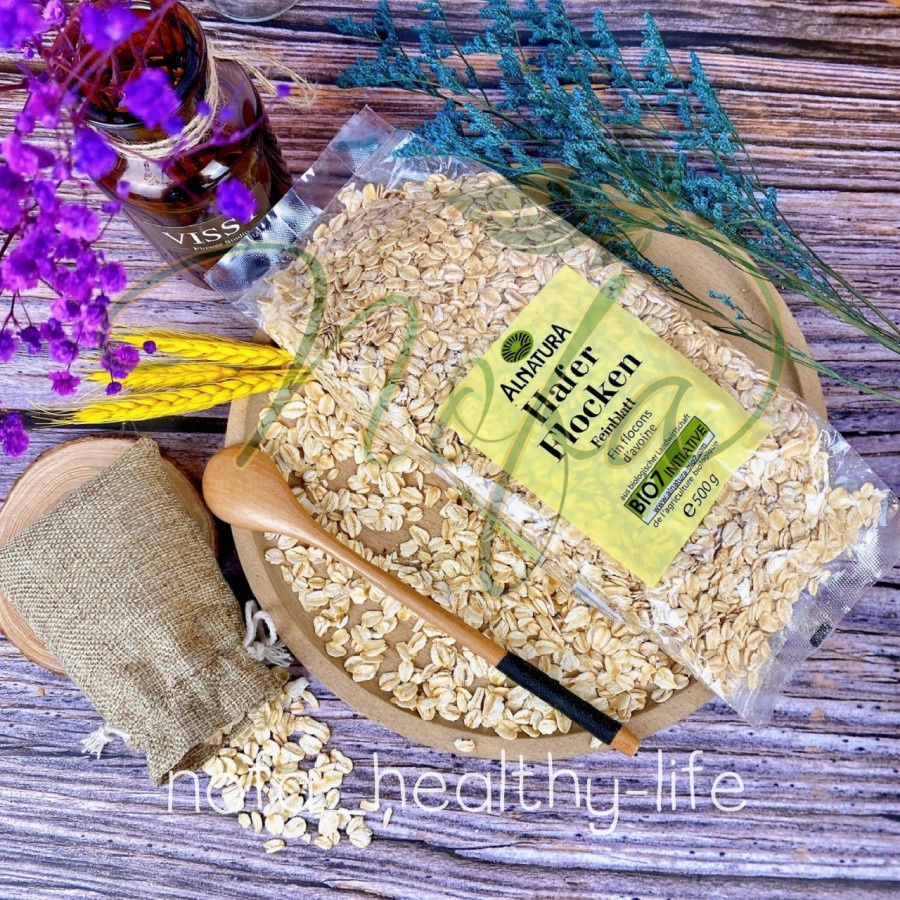 Bột yến mạch HAFER FLOCKEN cho người ăn kiêng giảm cân tại nhà gói 500gr- BoomBoom Food
