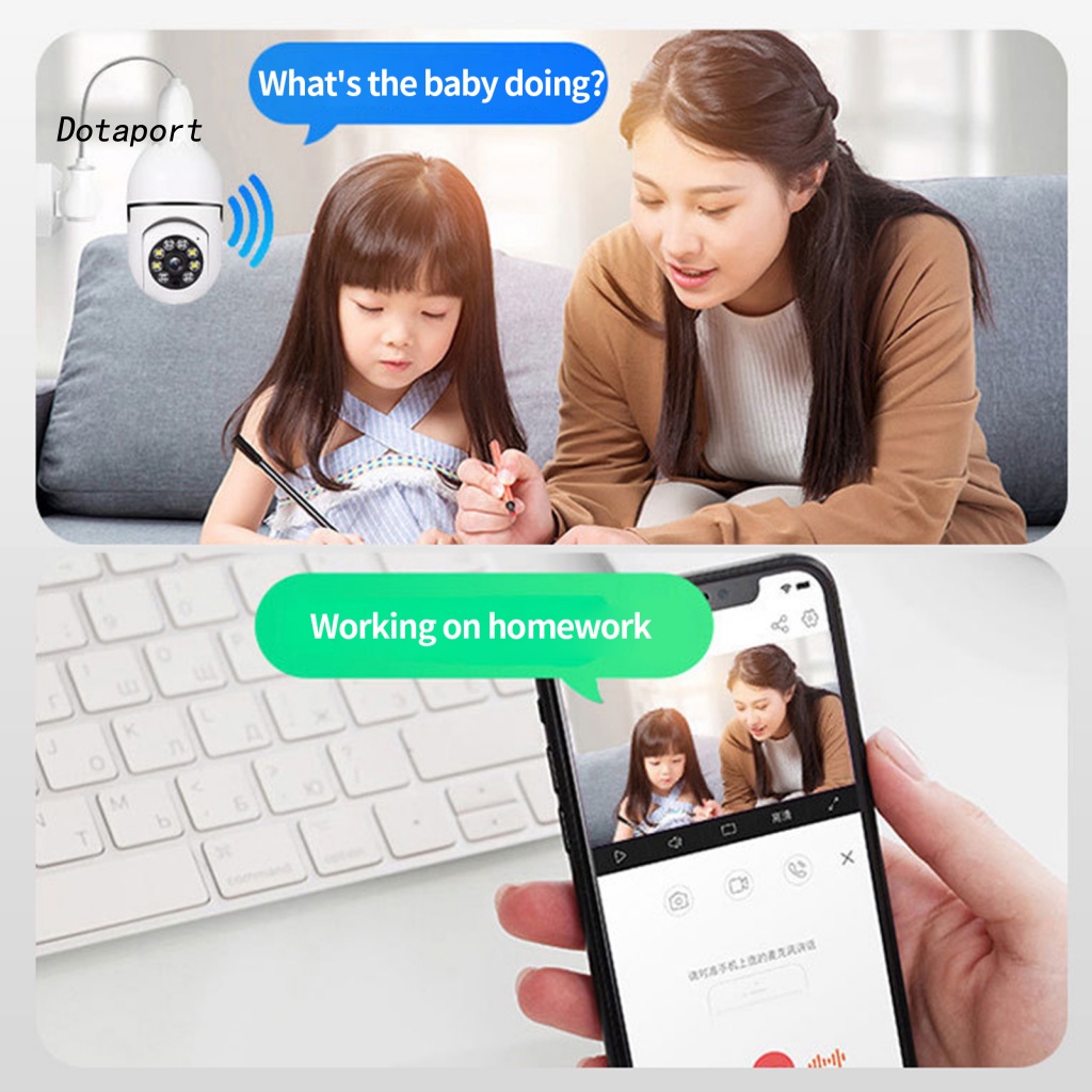 Camera An Ninh KDDT-E27 1080P WiFi Không Dây Hình Bóng Đèn