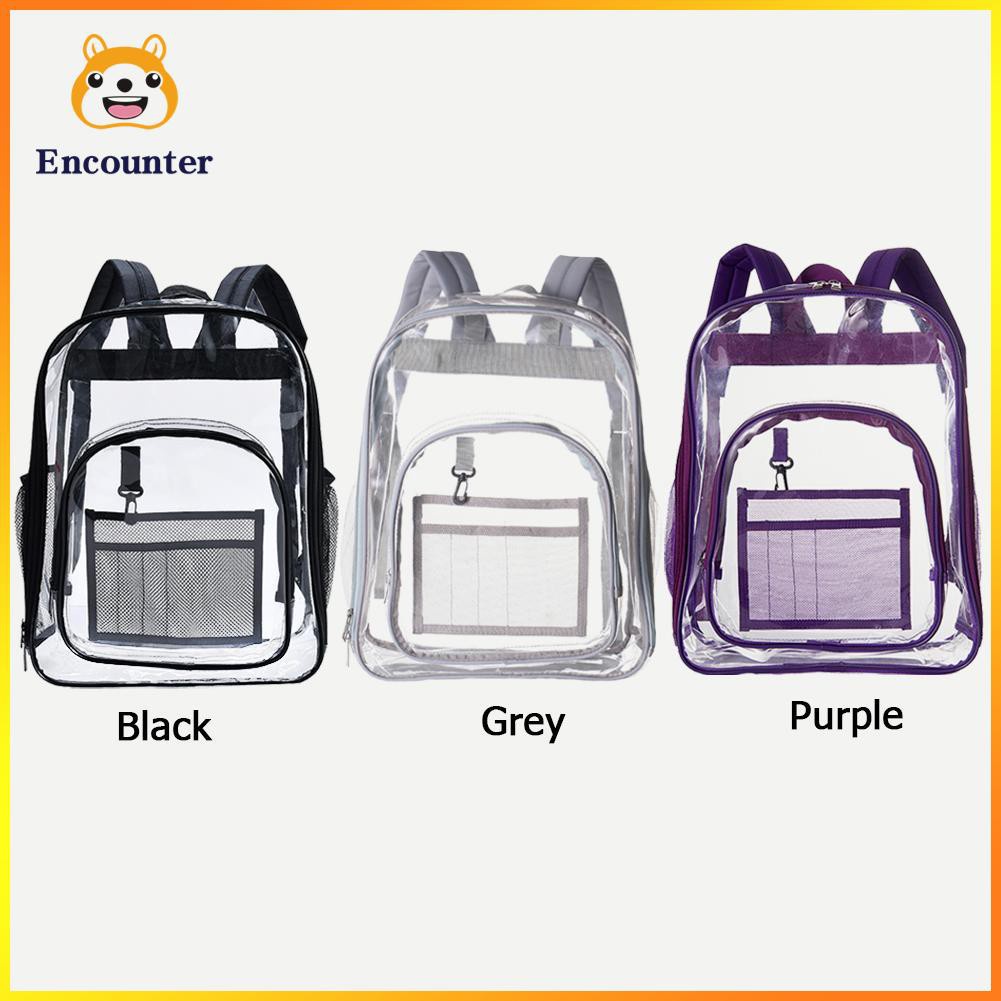 ○Encounter○ Waterproof PVC Transparent Women Backpack Home Organizer Large Storage Bags☆