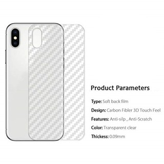 Miếng Dán Mặt Lưng Chống Trầy iPhone Xs Max Vân Carbon
