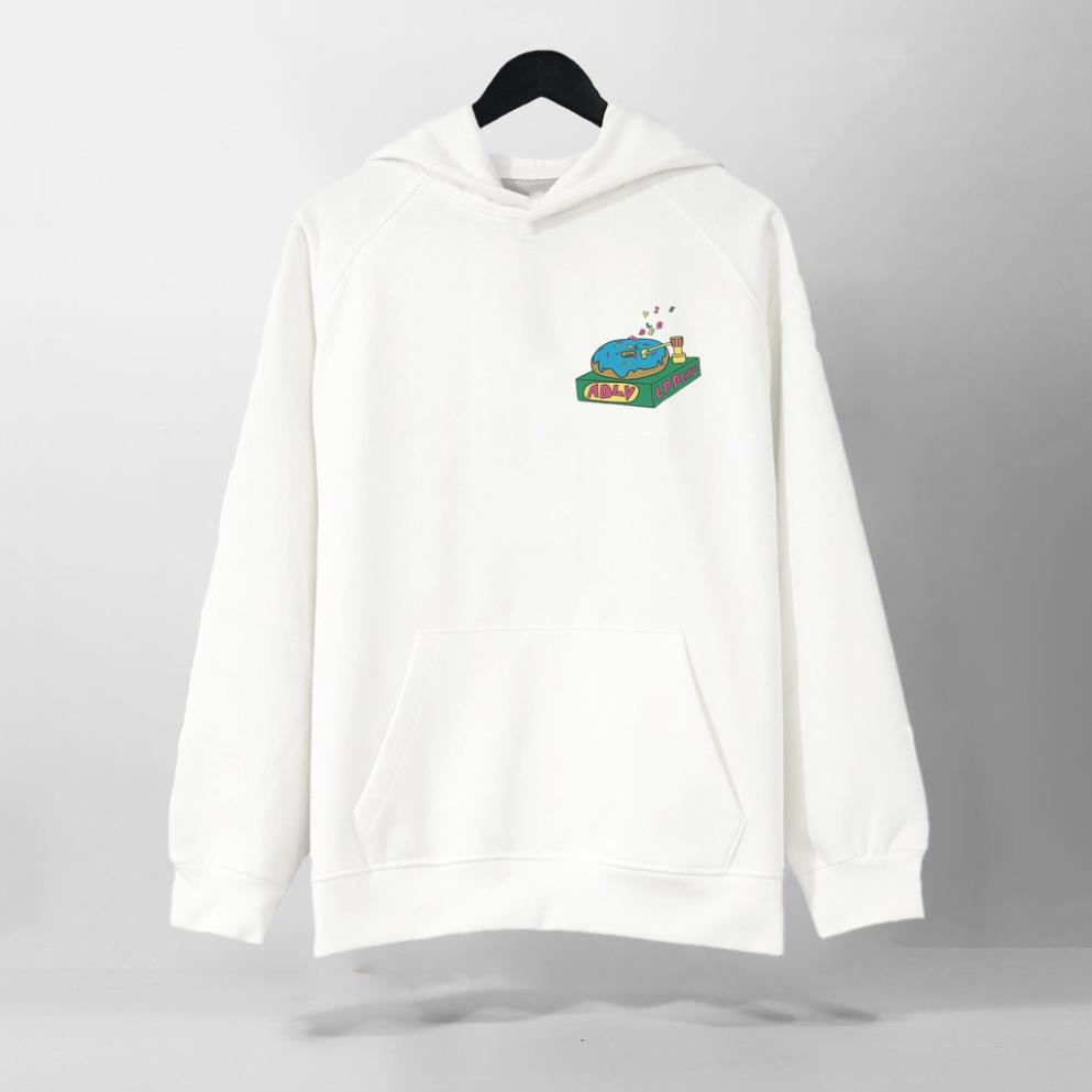 Áo Nỉ HOODIE ADLV 3 màu Be - Đen - Trắng HOT Trend, Form RỘNG CHUẨN Xu Hướng, nỉ bông Cao Cấp Unisex Nam Nữ