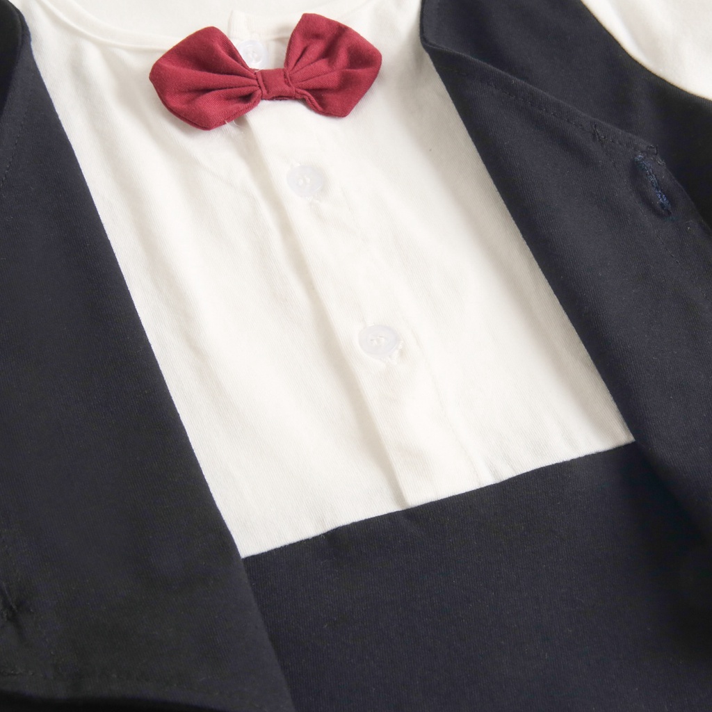 Áo liền quần Sanlutoz vải cotton tay ngắn thời trang mùa hè cho bé trai