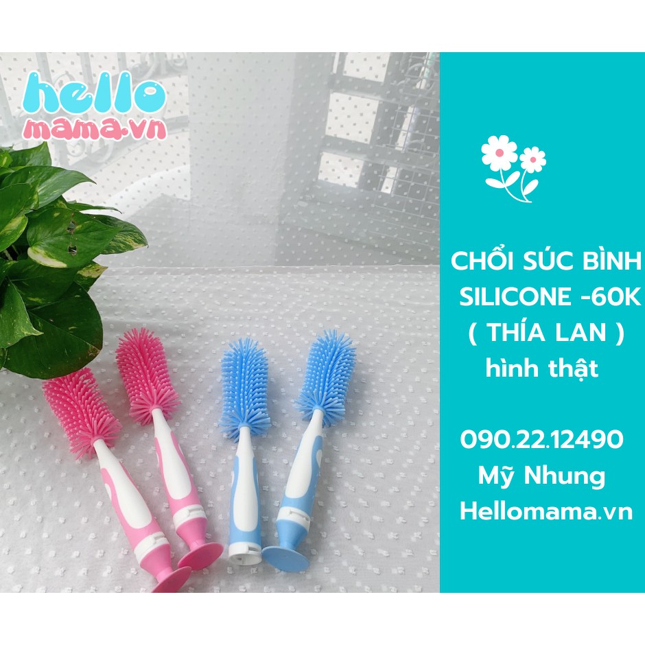 CHỔI CỌ BÌNH SỮA SILICONE THÁI LAN SIÊU MỀM 360 ĐỘ