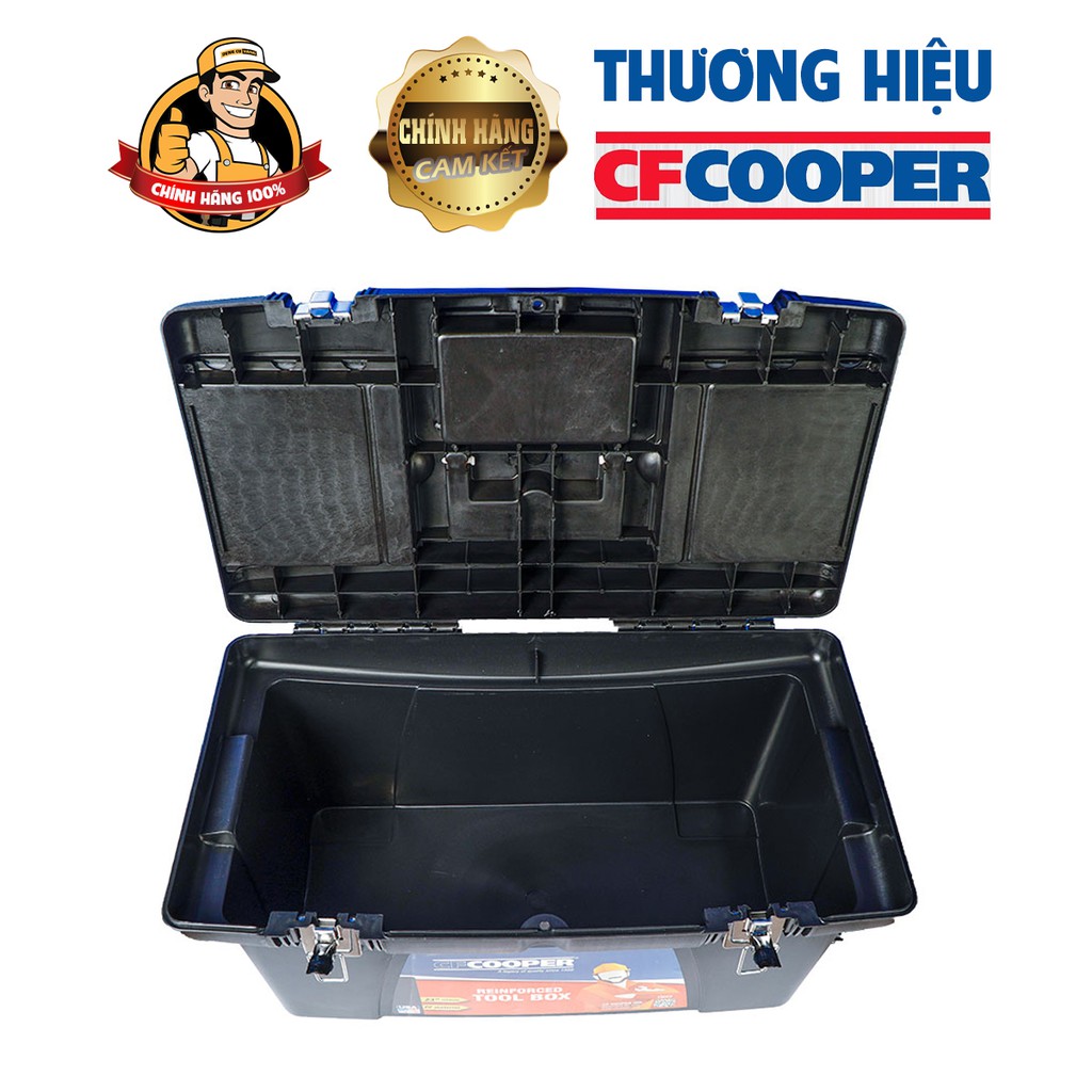 Thùng nhựa đựng đồ,Hộp nhựa đựng đồ nghề,Hộp đựng đồ 58 x 25 x 27cm 23in CFCooper.