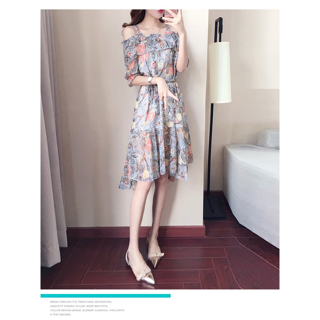 Đầm maxi hoa Hàng nhập