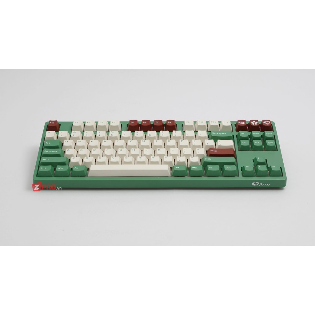 Bàn phím cơ AKKO 3087DS v2 Matcha Red Bean