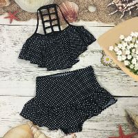 Đồ bơi - bikini - Đen trơn - Chấm bi