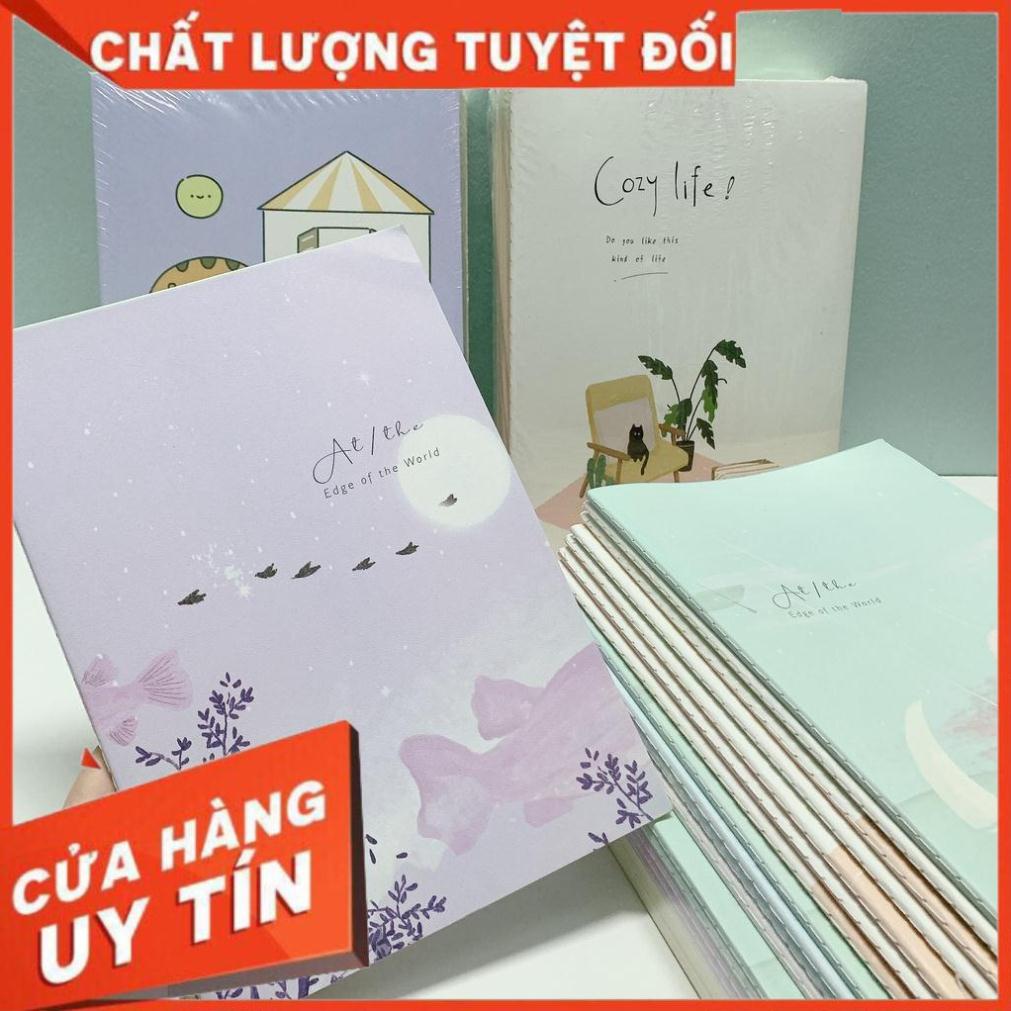 Vở viết kẻ ngang A5,B5 cute 40 trang phong cách vintage - MỘC XINH