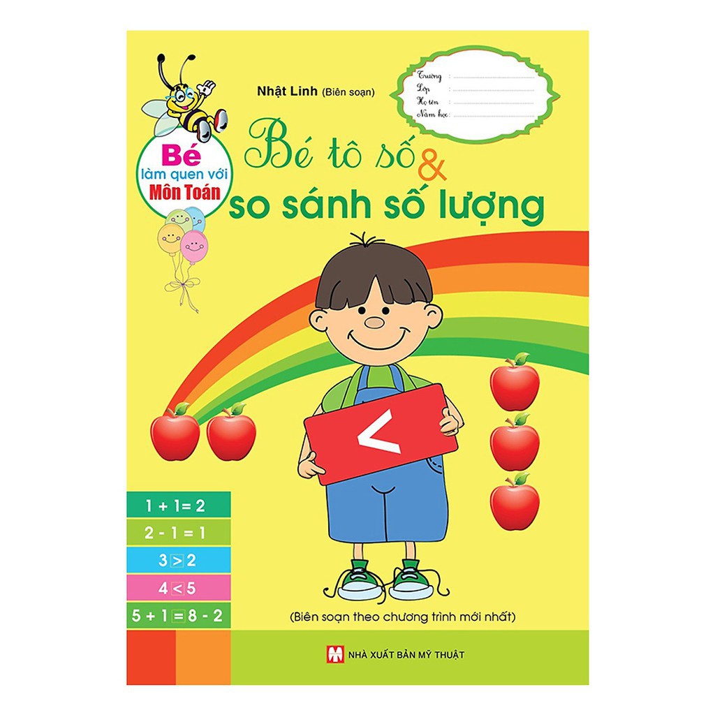 Sách - Bé làm quen với môn toán - Bé Tô Số Và So Sánh Số Lượng