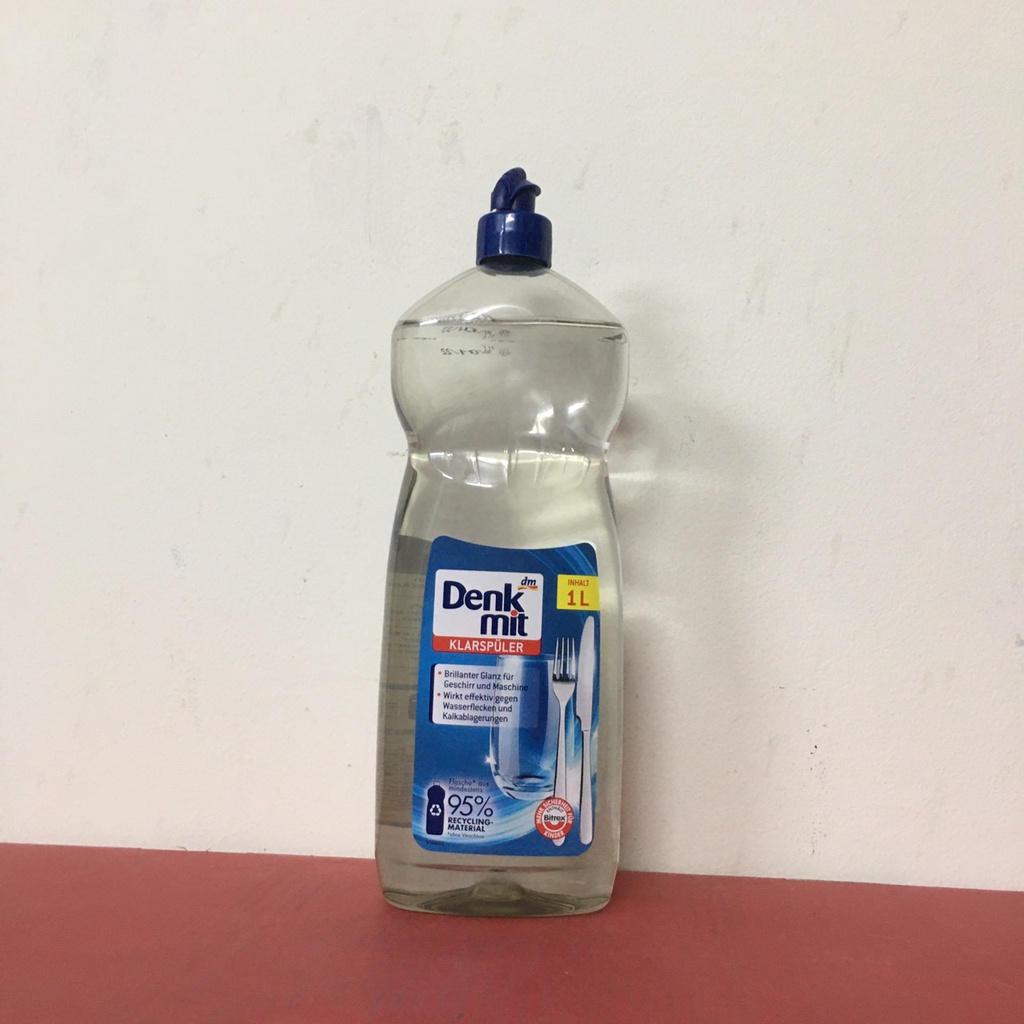 Nước làm bóng bát đĩa Denkmit Klarspüler, 1000ml  -Hàng Đức