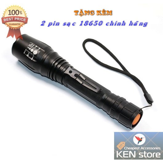 Đèn pin siêu sáng - Chip led Cree T6 10W V2