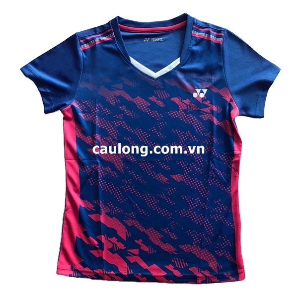 Áo Cầu Lông Nam Cổ Tròn Yonex 2127A Xanh Hồng