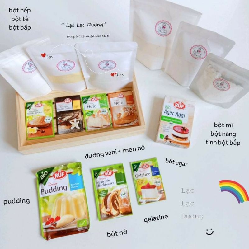 [Mã FMCG8 giảm 8% đơn 500K] Trọn bộ nguyên liệu làm món phụ cho bé (bánh, váng sữa, pudding)