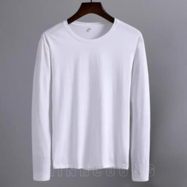 Áo thun nam dài tay cổ tròn mặc thu đông, giữ nhiệt, chất cotton co giãn, dáng ôm HGH88 | BigBuy360 - bigbuy360.vn