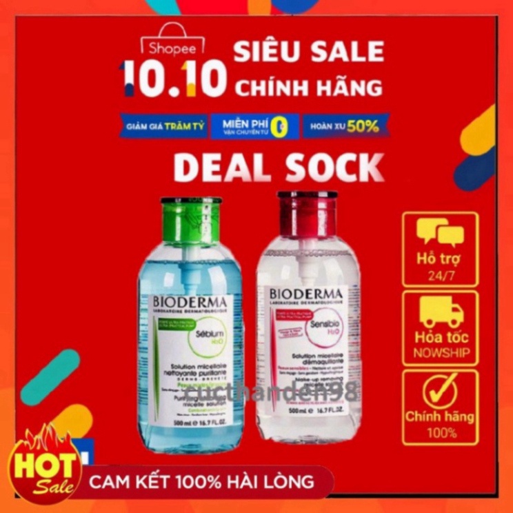 Nước Tây Trang Bioderma 500ml chuẩn chính hãng NNT Beauty | BigBuy360 - bigbuy360.vn