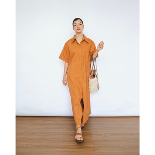 Đầm Sơ Mi Form Rộng Dài Oulebrou | 3448 | Lana Official