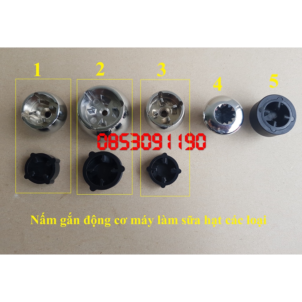 Trục nấm/ Socket/ Nhông máy làm sữa hạt ukoeo 5 mẫu
