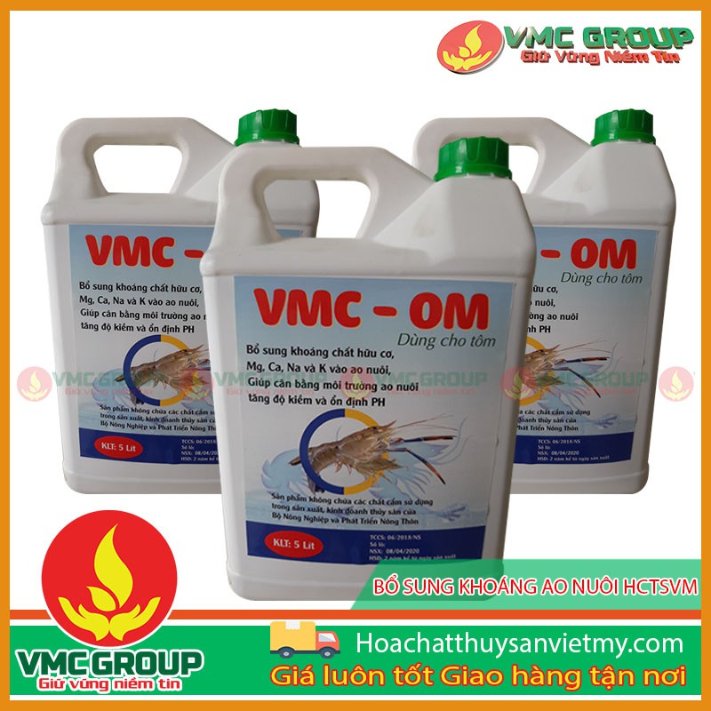 HÓA CHẤT THỦY SẢN VMC OM – BỔ SUNG KHOÁNG AO NUÔI | Shopee Việt Nam