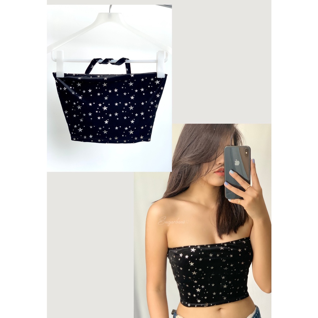 Áo Ống Kèm Choker Họa Tiết Độc Đáo Cá Tính Quyến Rũ - "CHỈ TỪ 99K"