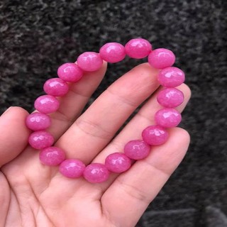 VÒNG TAY ĐA HỒNG RUBY CẮT GIÁC 10LY