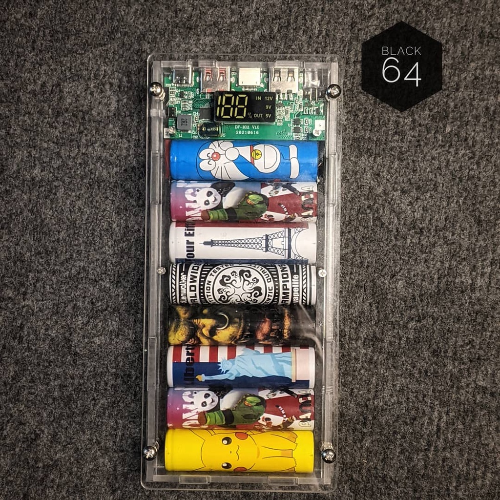 Sạc dự phòng 20.800 mah mica trong suốt siêu ngầu